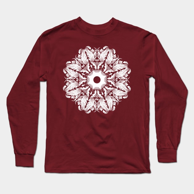 Mandala #2 Long Sleeve T-Shirt by rottenfantom